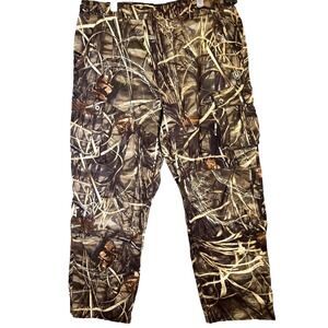 Game Winner Cargo Pants Men's XL Realtree Camo 100% Cotton Hunting Straight